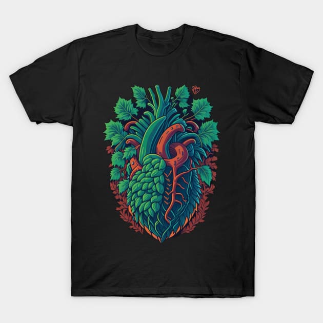 heart with hops T-Shirt by lkn